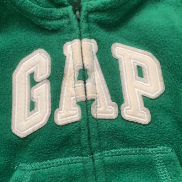 GUC. Baby Gap Fleece Green Suit Size 12-18month. - Picture 5 of 5
